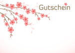 Gutschein Kirschblüten-Zweige