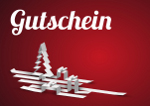 Gutschein Geschenke und Weihnachtsbaum