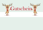 Gutschein Rentiere