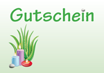 Gutschein Aloe Vera und Kerzen