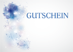 Gutschein blaue Blumen