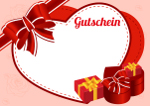 Gutschein Geschenke und Herz