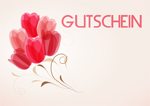 Gutschein rote Tulpen