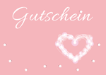 Gutschein Herz und Blumen