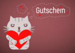 Gutschein Katze mit Herz