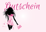 Gutschein Frau mit Blumenkleid