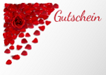 Gutschein rote Rose