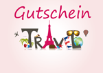 Gutschein Travel Schriftzug