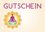 Gutschein Meditierender auf Lotusblume